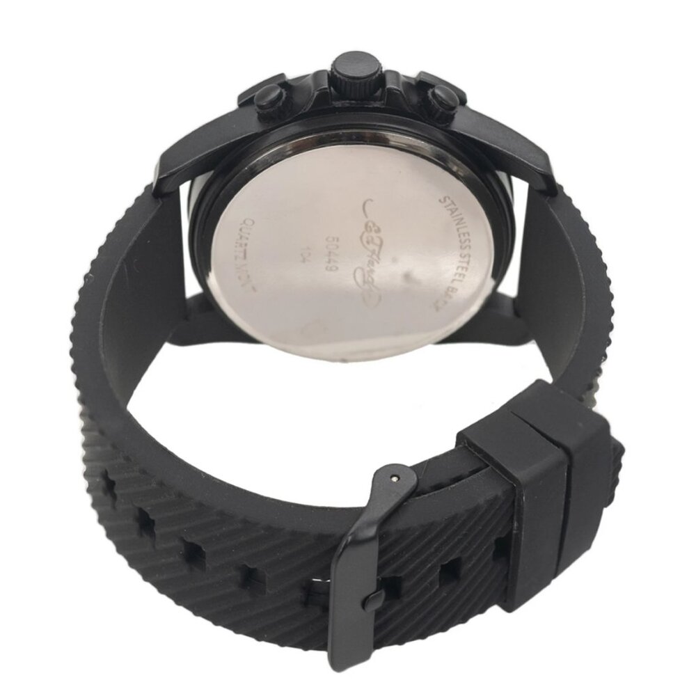 NEW Mens Black Silicone Strap Ed Hardy Watch - Picture 6 of 6